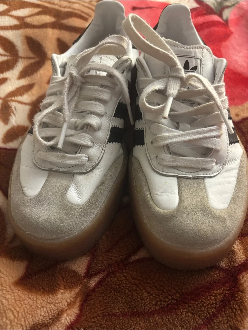 adidas Men’s White & Black Low-Top Sneakers